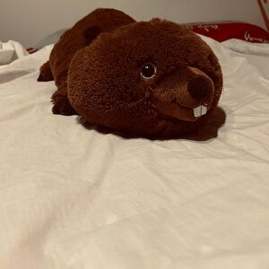 Brown Plush Beaver Toy